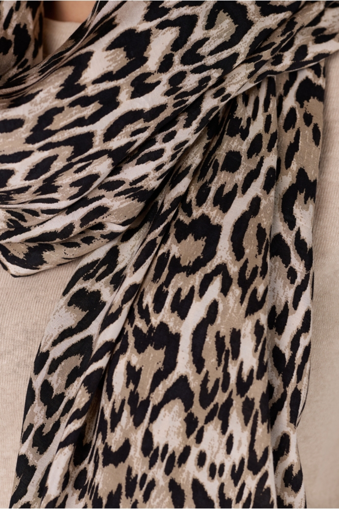 SCARF S25 VTT 904 PRINTED 000124 LEOPARD